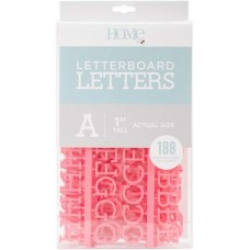 Coral - DCWV Letterboard Letters & Characters 1" 188/Pkg 611356314873  401581799852